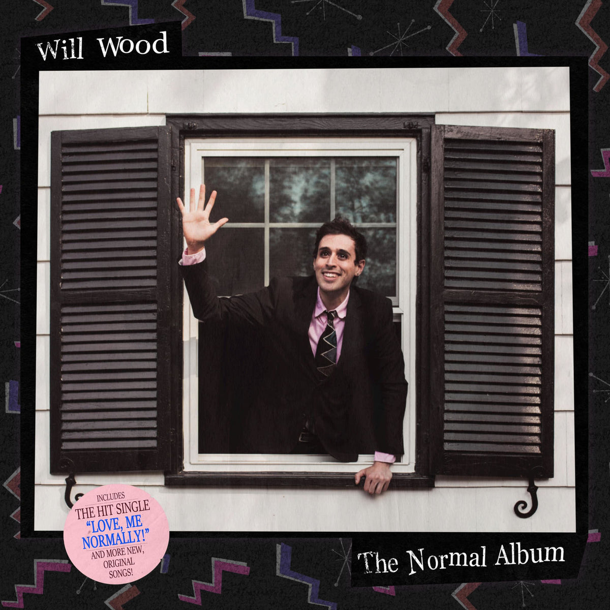Will Wood – The Normal Album (Cyber Shock Purple Splatter) (Indie Exclusive) vinyl record cover