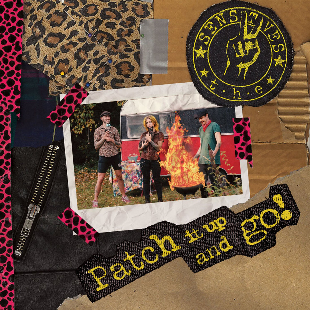 The Sensitives – Patch It Up and Go vinyl record cover