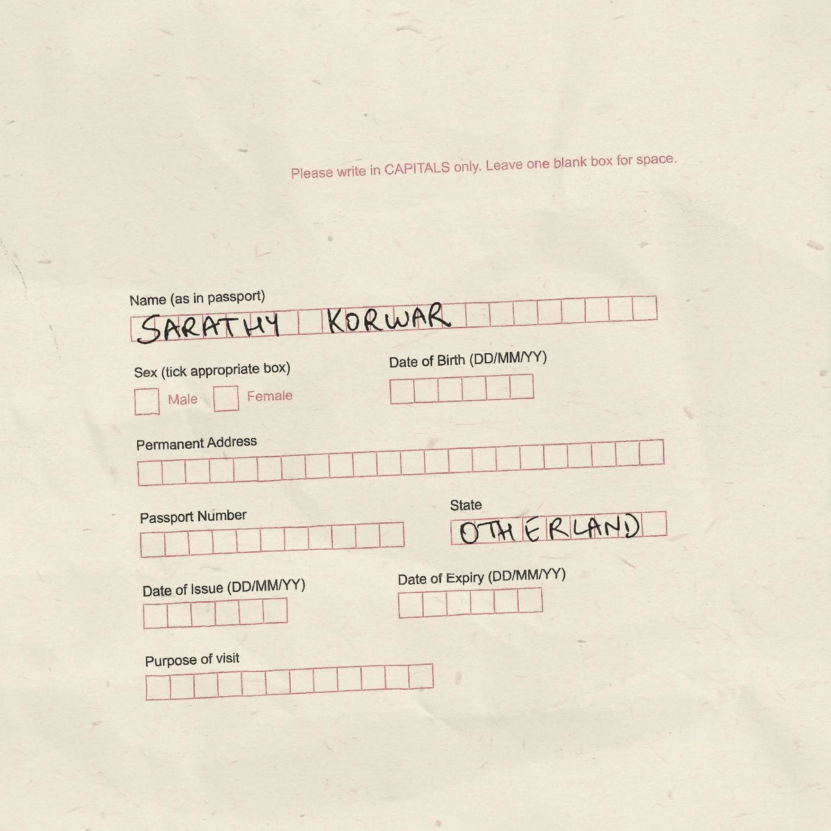 Sarathy Korwar – Otherland vinyl cover