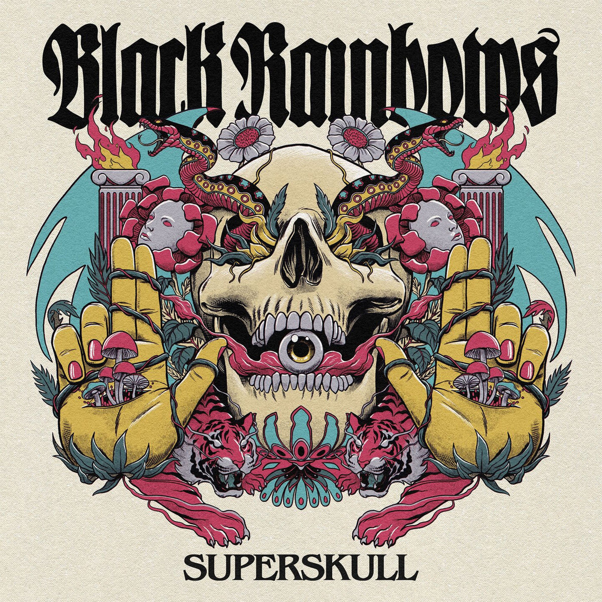 Black Rainbows – Superskull vinyl record cover