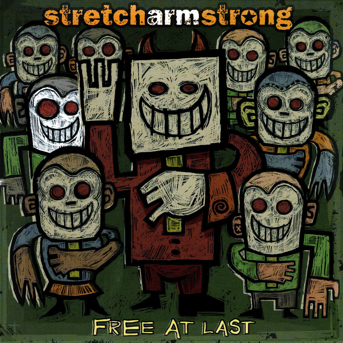 Stretch Arm Strong – Free At Last (Olive Coloured Vinyl) vinyl record cover