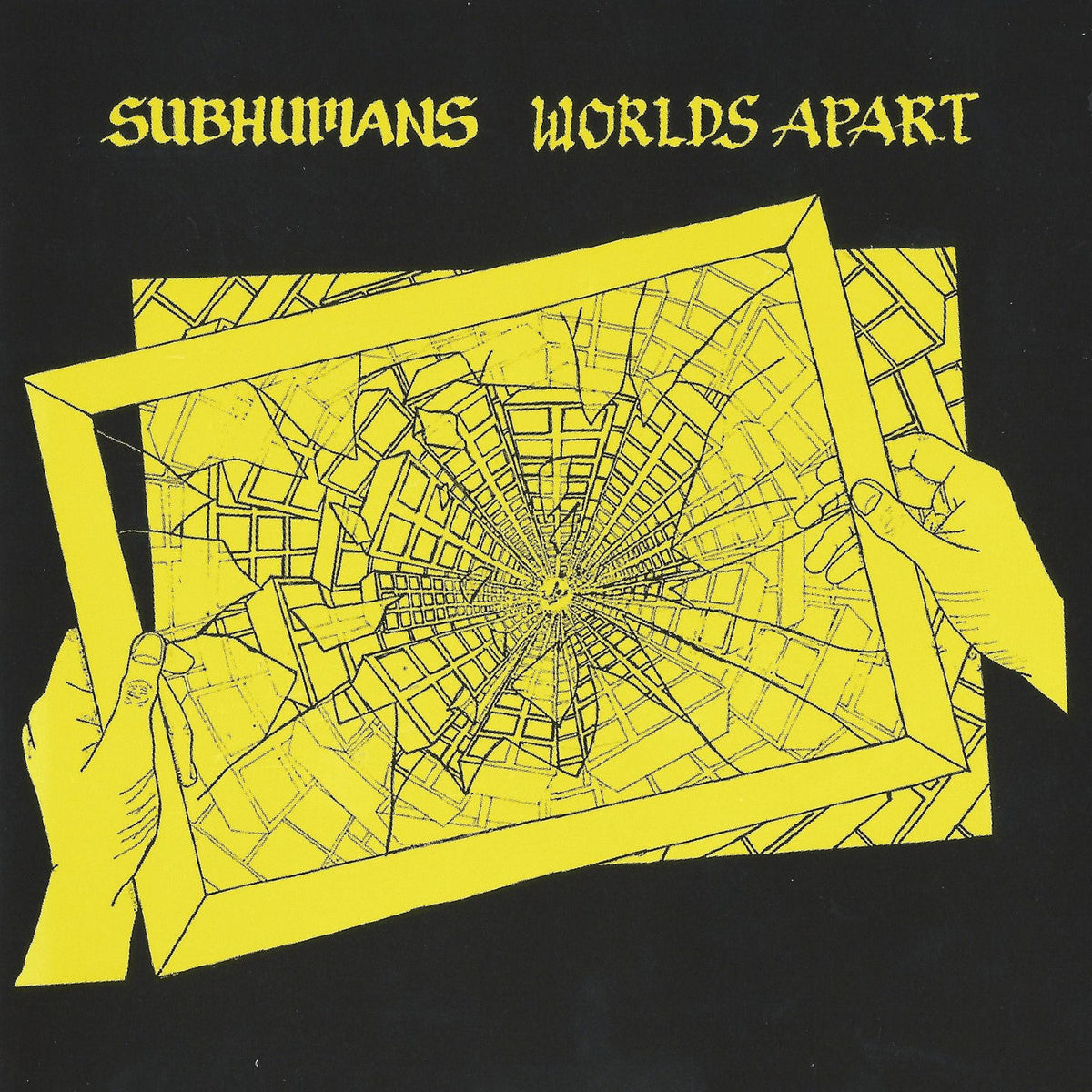 Subhumans – Worlds Apart vinyl record cover