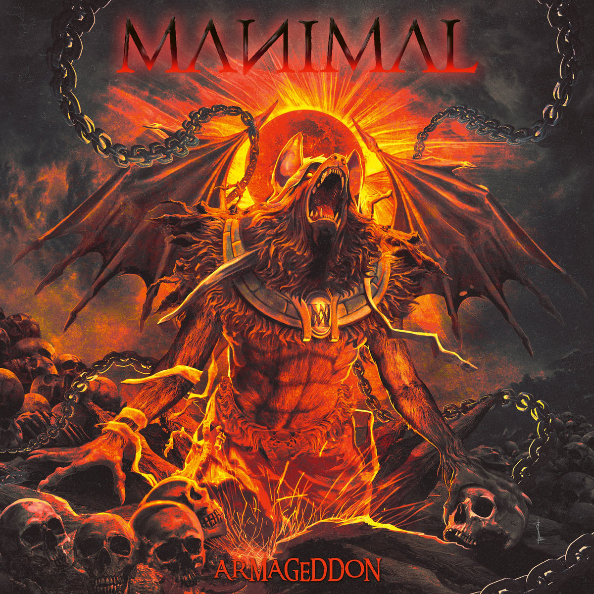 Manimal – Armageddon (Ltd. Gtf. Red Vinyl) vinyl record cover