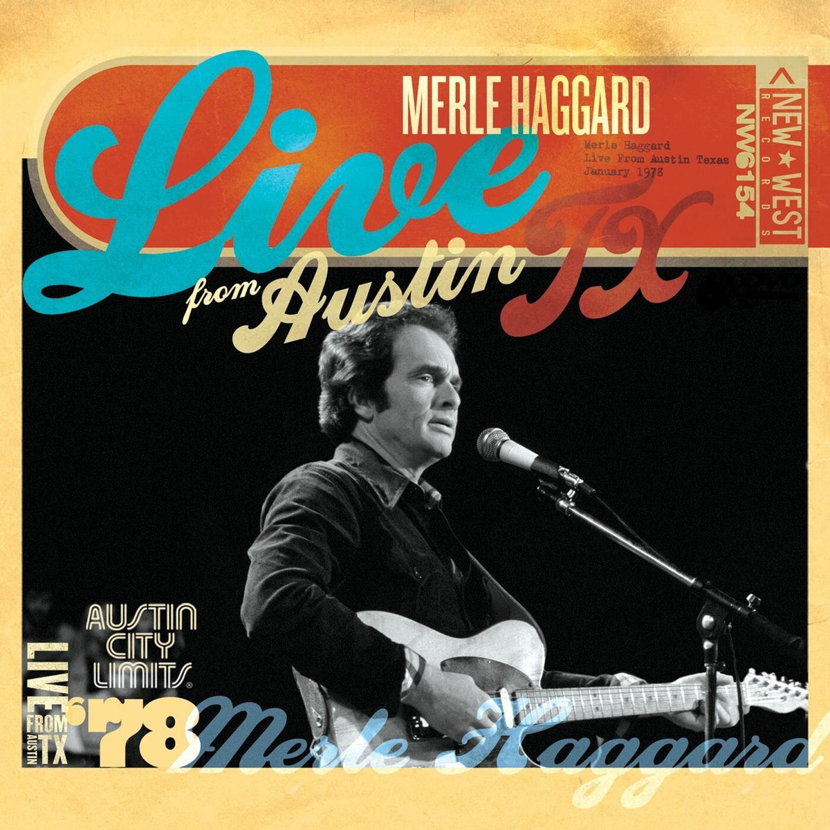 Merle Haggard – Live From Austin, TX '78 vinyl cover