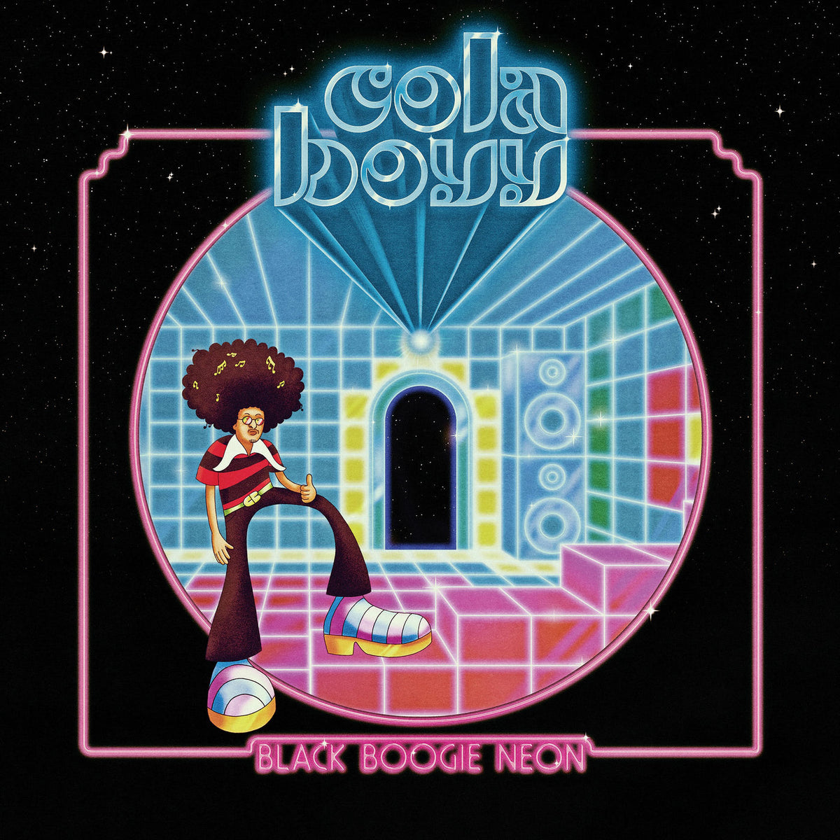 Cola Boyy – Black Boogie Neon vinyl record cover