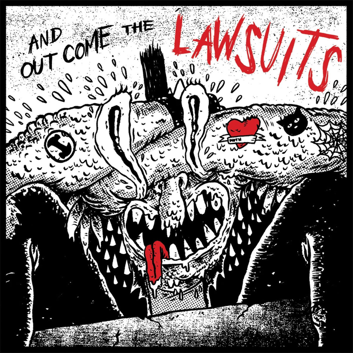 Various Artists – And Out Come The Lawsuits (GREEN SILVER VINYL, IMPORT) vinyl record cover