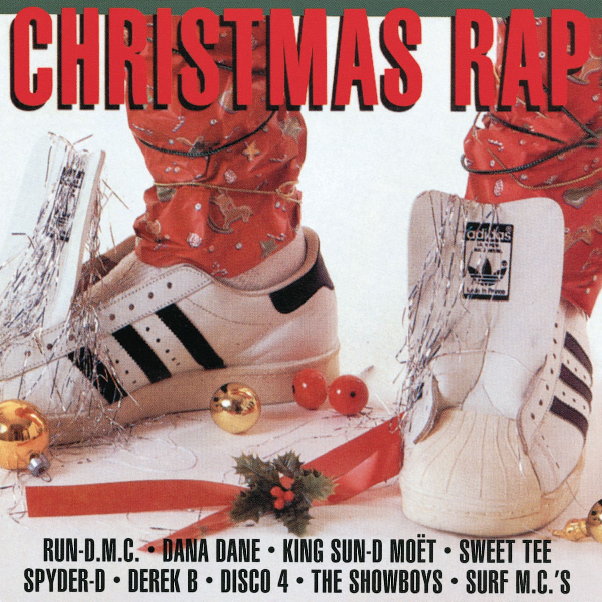 Various Artists – Christmas Rap (RED & WHITE SPLIT COLOURED VINYL) vinyl record cover