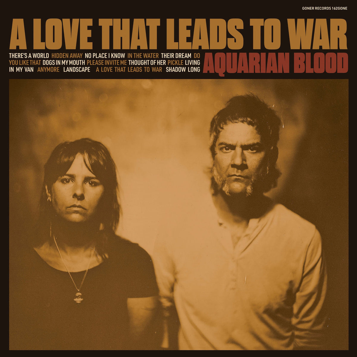 Aquarian Blood – A Love That Leads to War vinyl record cover