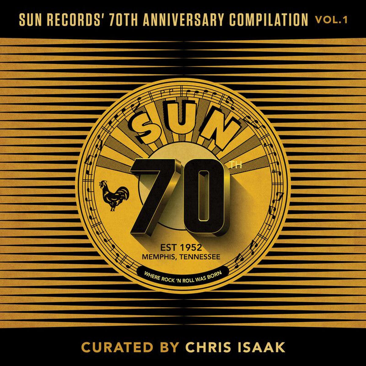 Various Artists – Sun Records' 70th Anniversary Compilation: Vol. 1 vinyl record cover
