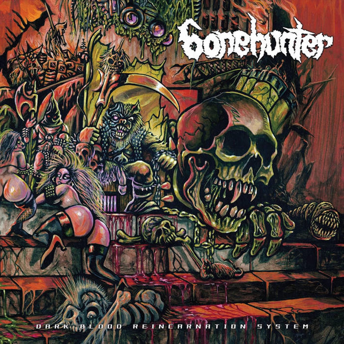 Bonehunter – Dark Blood Reincarnation System vinyl record cover