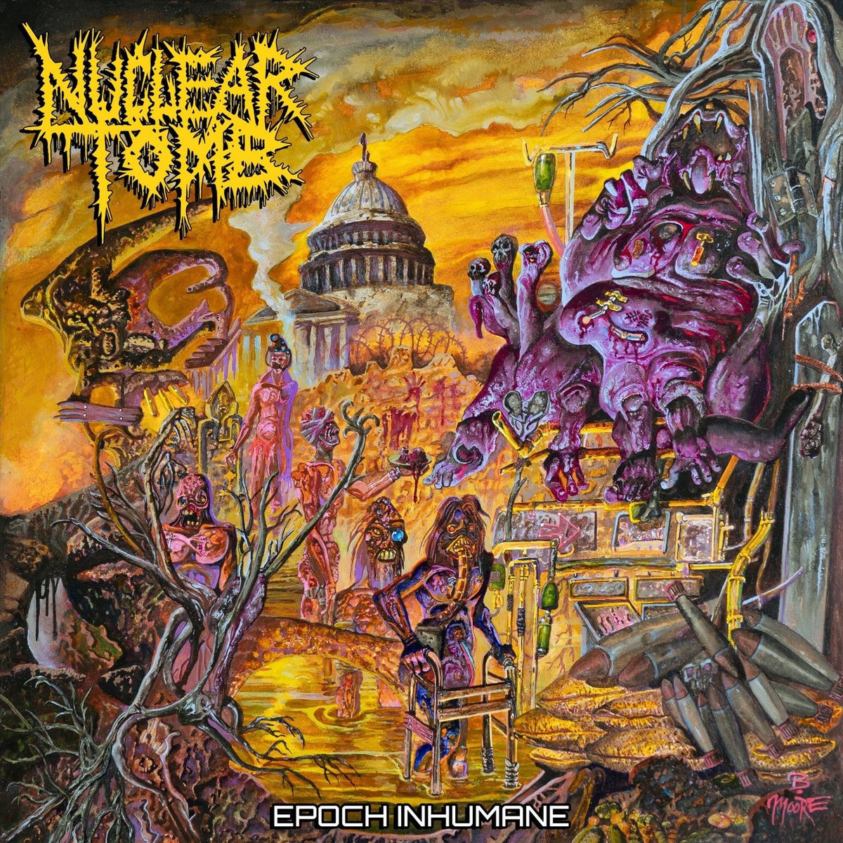 Nuclear Tomb – Epoch inhumane vinyl record cover