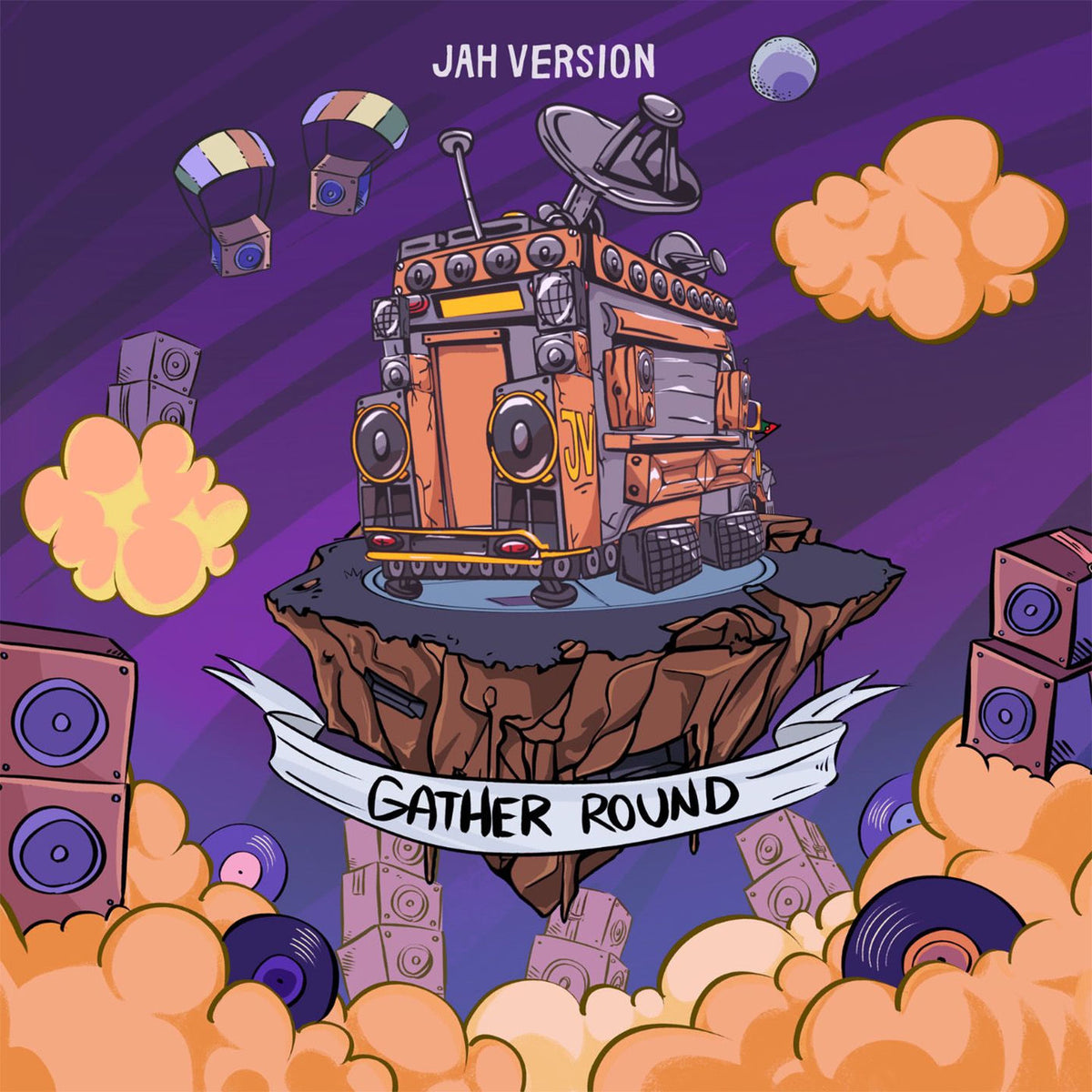 Jah Version – Gather Round vinyl record cover