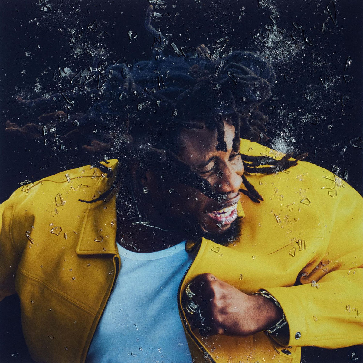 Obongjayar – Paradise Now (Neon Orange Transparent Vinyl) (Coloured Vinyl) vinyl record cover
