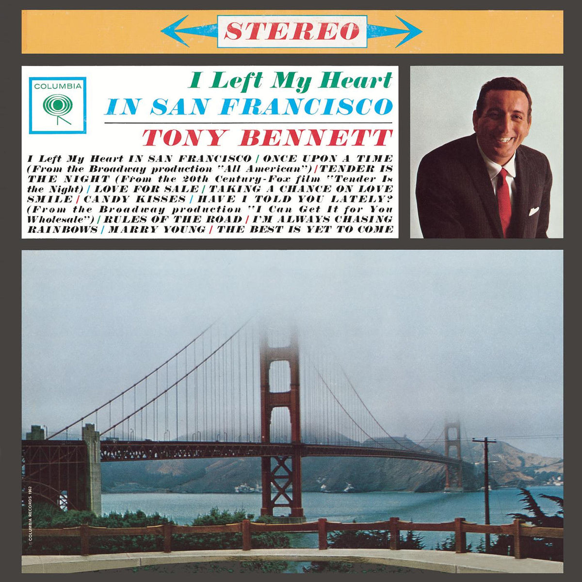 Tony Bennett – I Left My Heart in San Francisco vinyl record cover