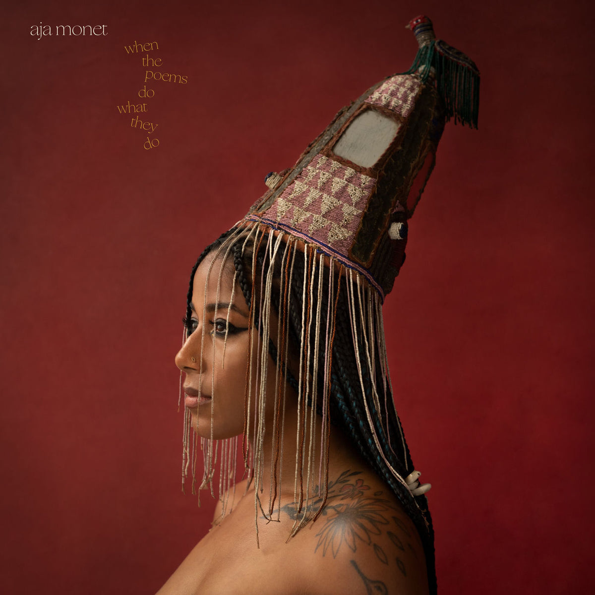 Aja Monet – when the poems do what they do vinyl cover