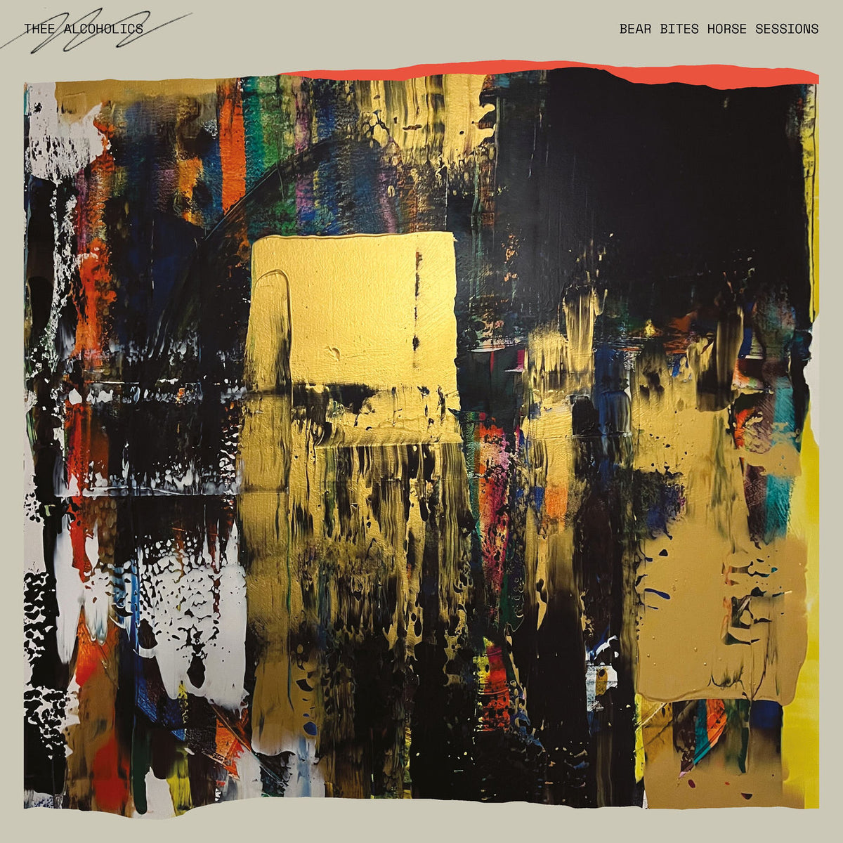 Thee Alcoholics – Bear Bites Horse Sessions (STUDIO TEA COLOURED VINYL) vinyl record cover
