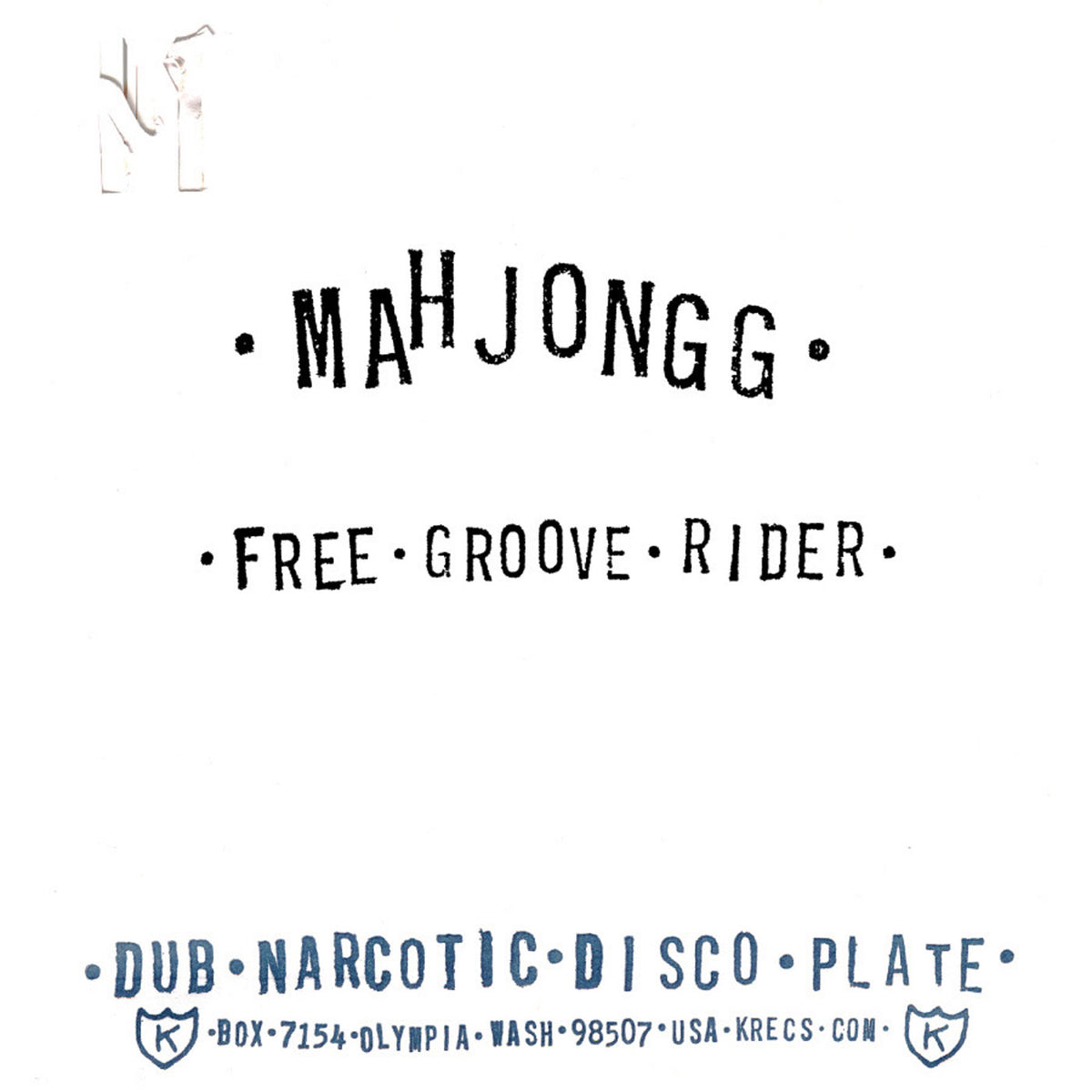 Mahjongg – Free Groove Rider vinyl cover