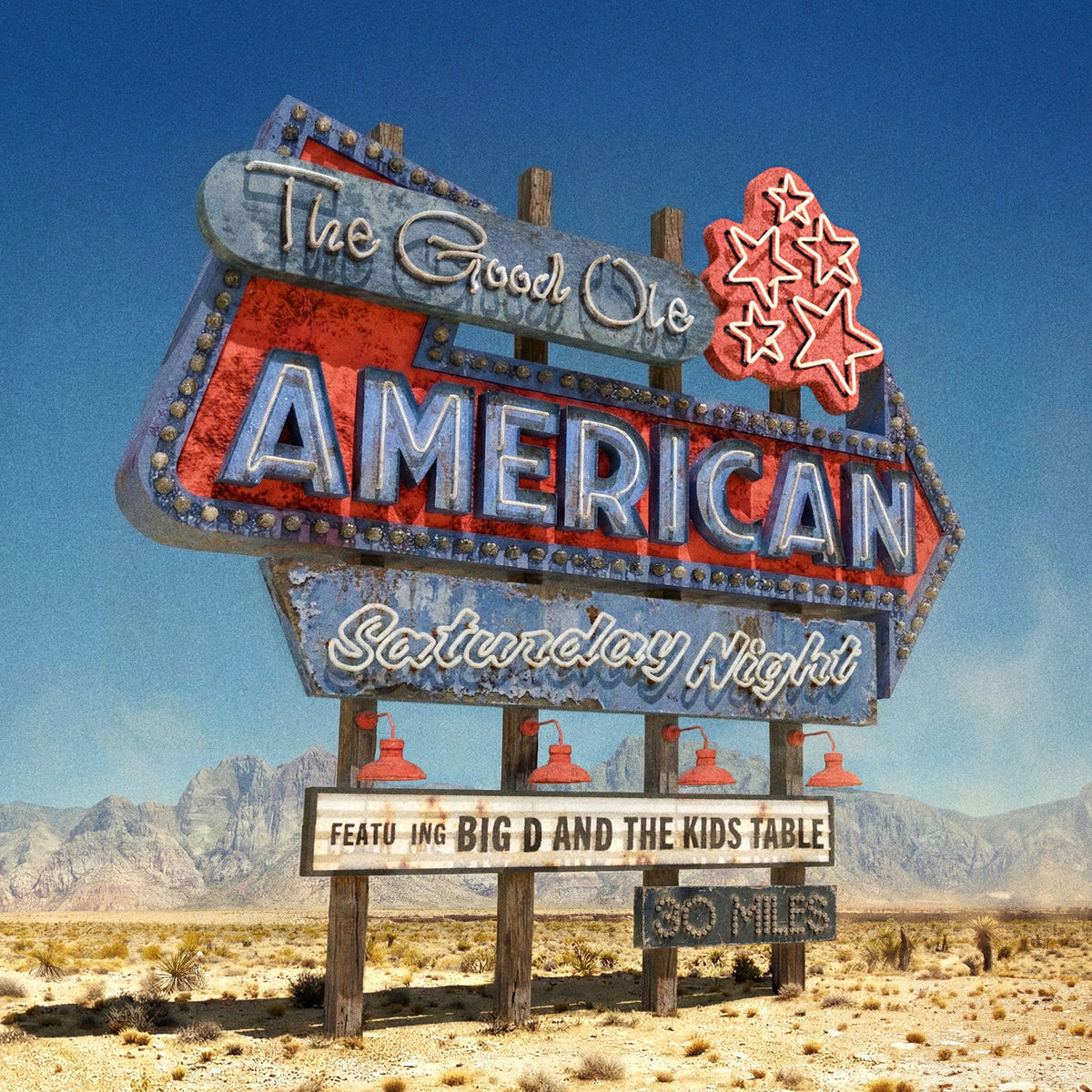 Big D and the Kids Table – The Good Ole American Saturday Night (Coloured Vinyl) vinyl record cover