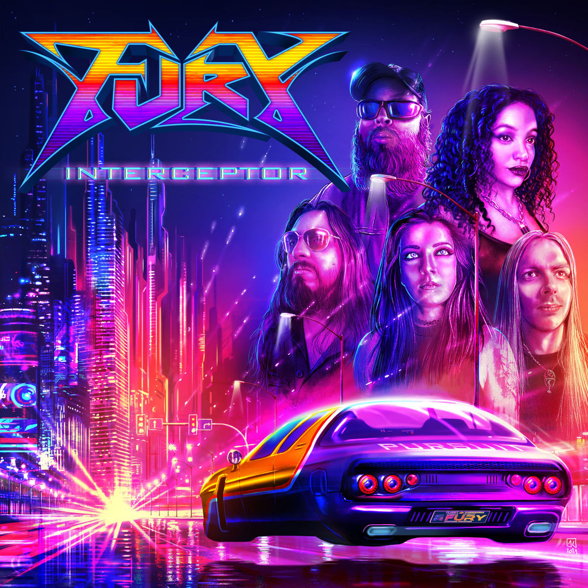 Fury – Interceptor vinyl record cover