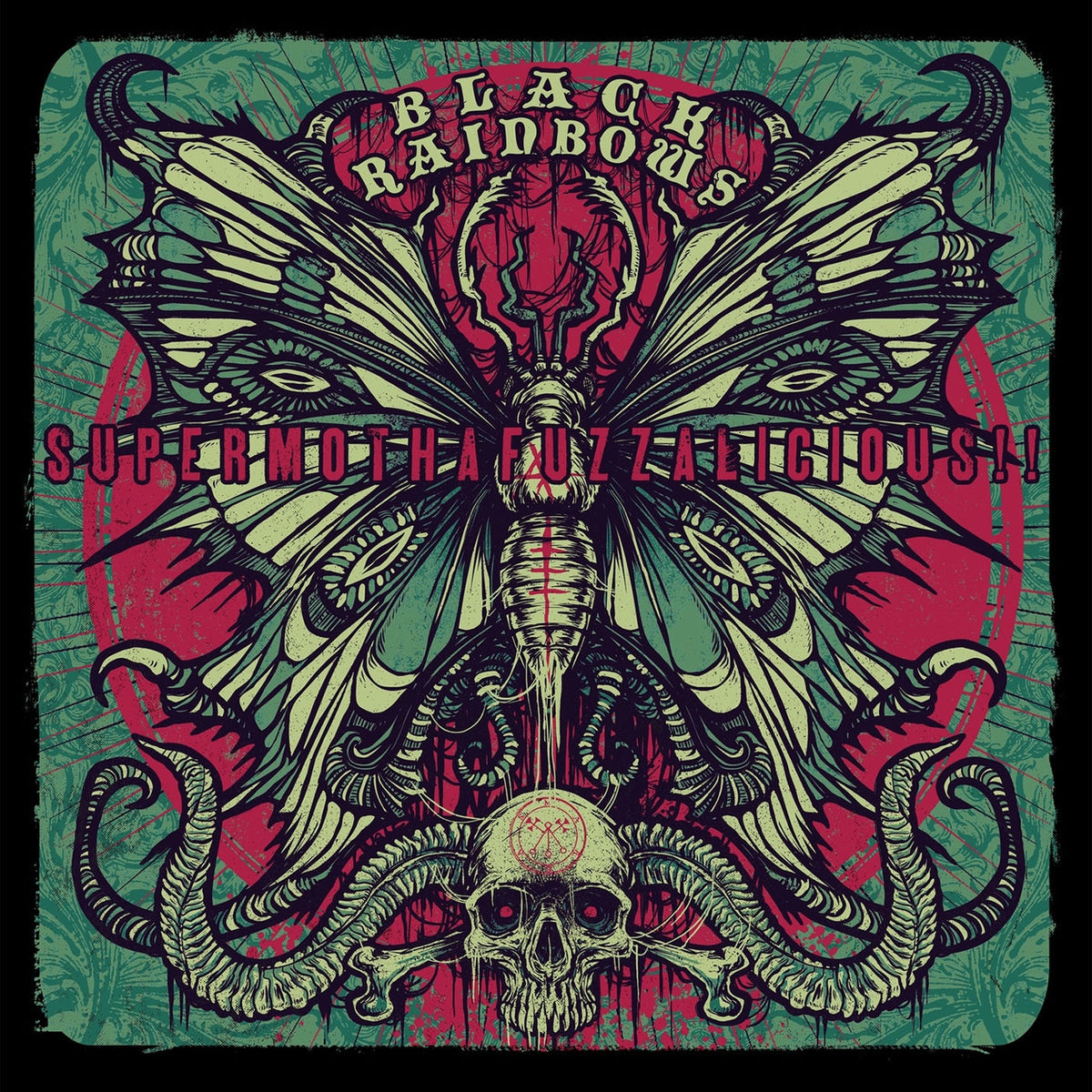 Black Rainbows – Supermothafuzzalicious (GREEN VINYL) vinyl record cover