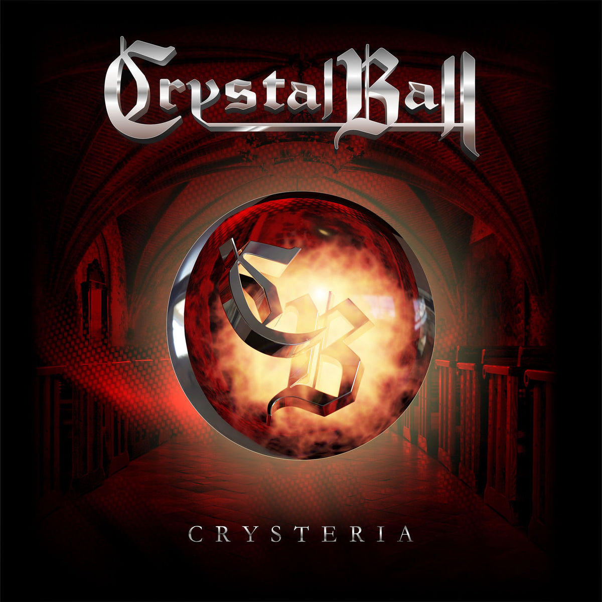 Crystal Ball – Crysteria (LTD.RED VINYL) vinyl record cover