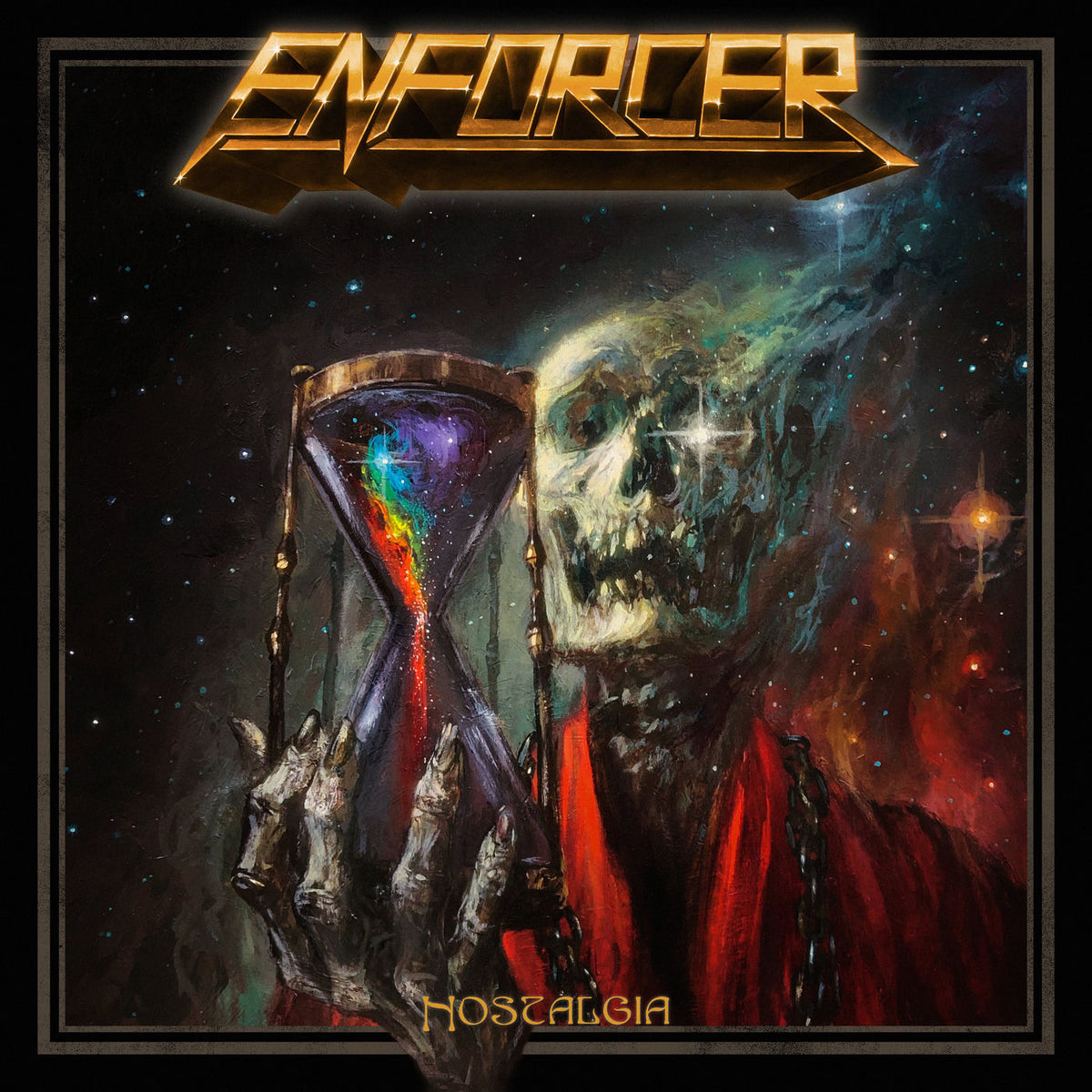 Enforcer – Nostalgia (GOLD VINYL) vinyl record cover