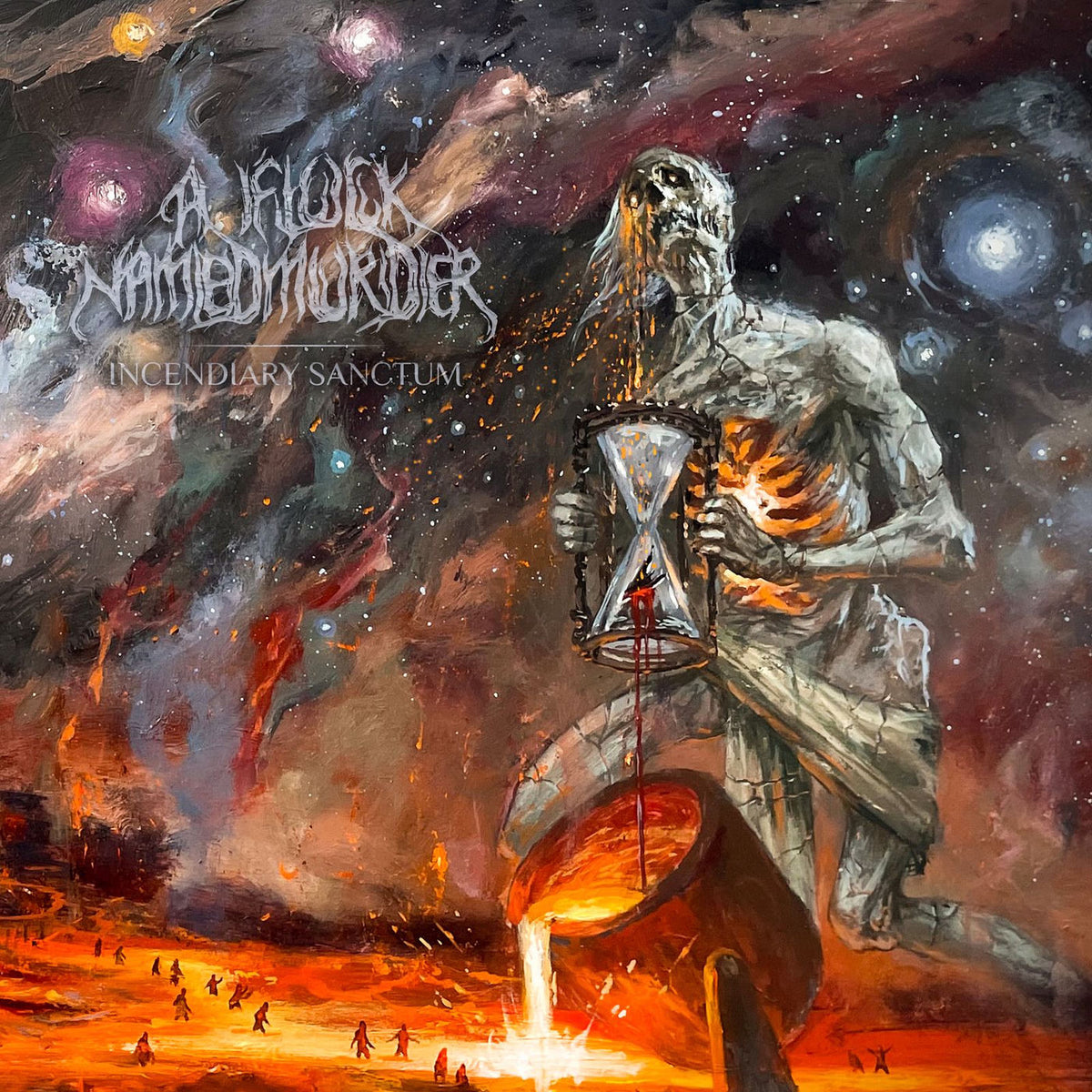 A Flock Named Murder – Incendiary Sanctum (2LP) vinyl record cover