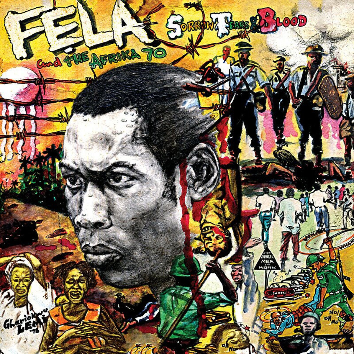 Fela Kuti – Sorrow Tears & Blood vinyl record cover