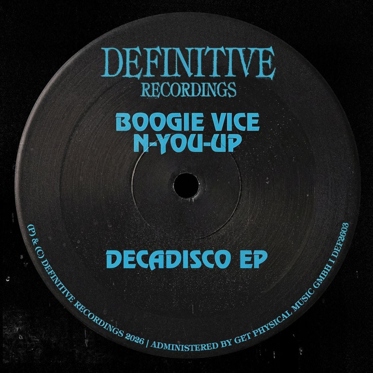 Boogie Vice – Decadisco EP vinyl cover