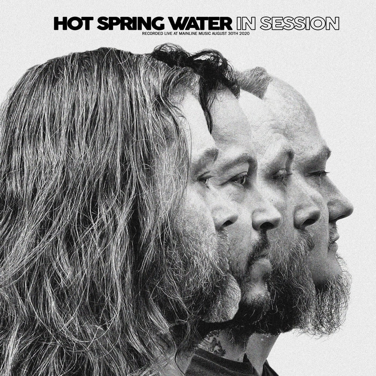 Hot Spring Water – In Session (Clear/Black/White Splatter Vinyl) vinyl record cover