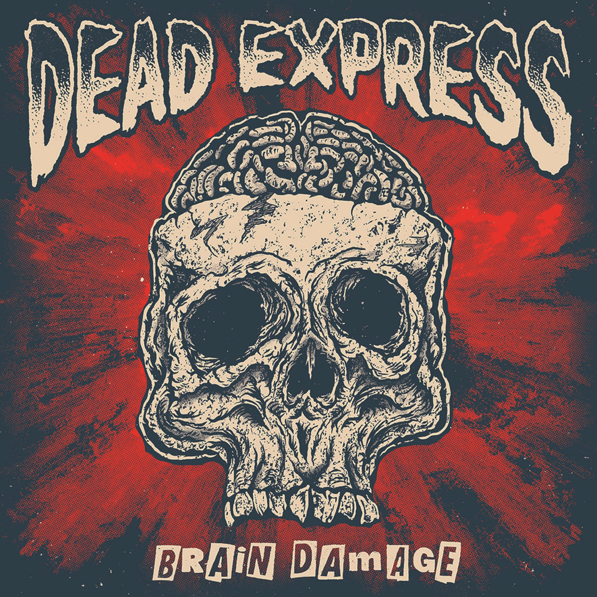 Dead Express – Brain Damage vinyl record cover