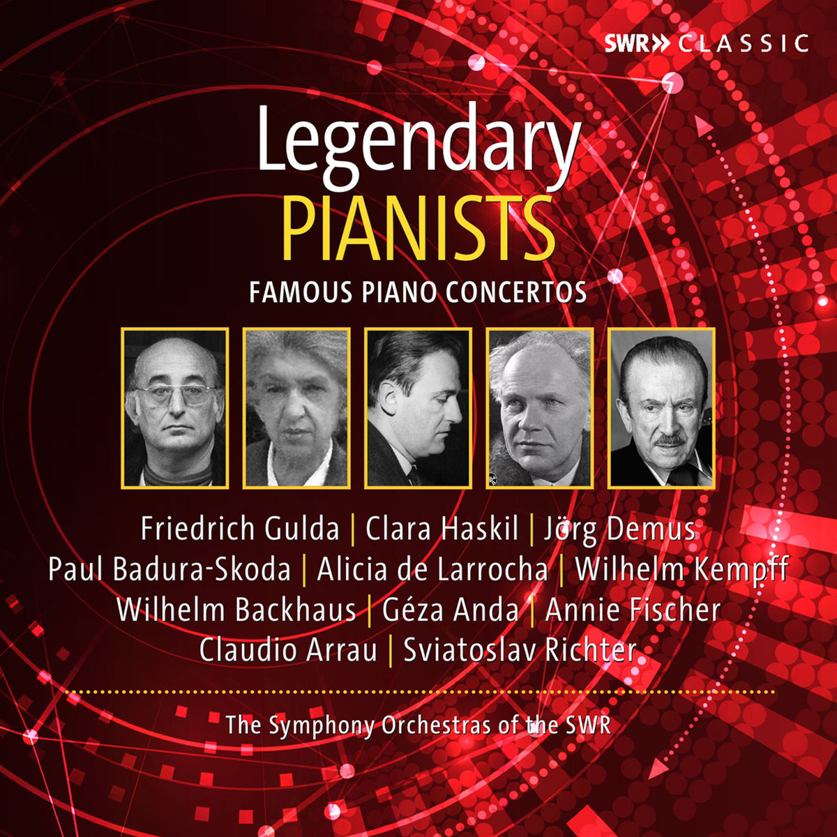 Friedrich Gulda – Legendary Pianists - Famous Piano Concertos vinyl cover