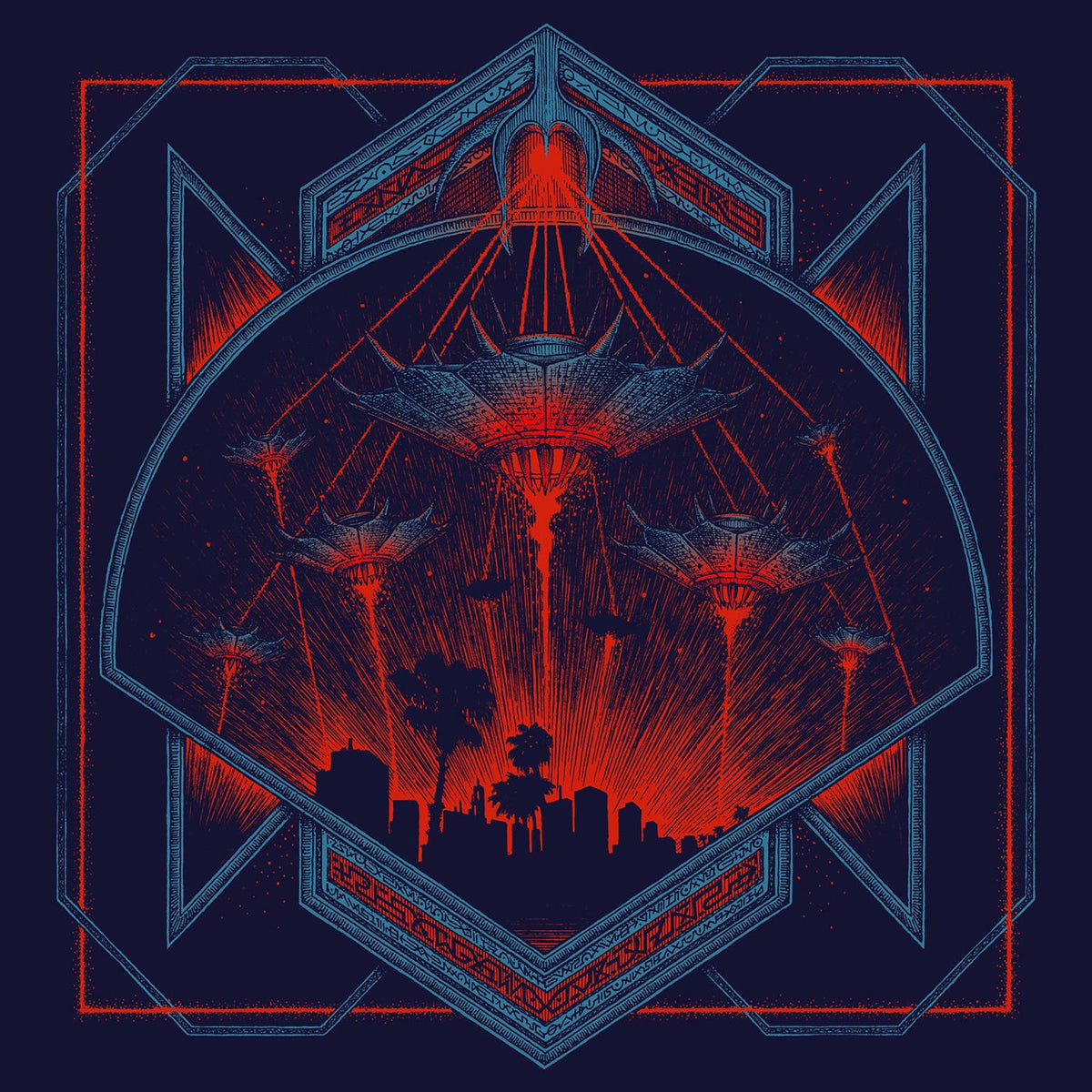Hollywood Burns – Invaders vinyl record cover