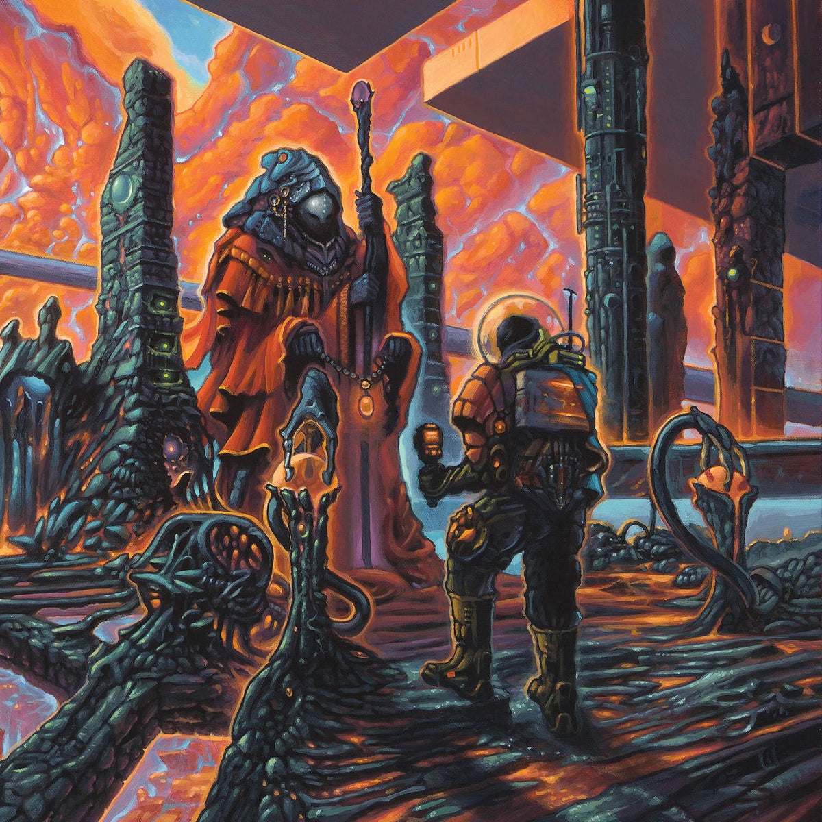Cryptic Shift – Overspace & Supertime vinyl record cover
