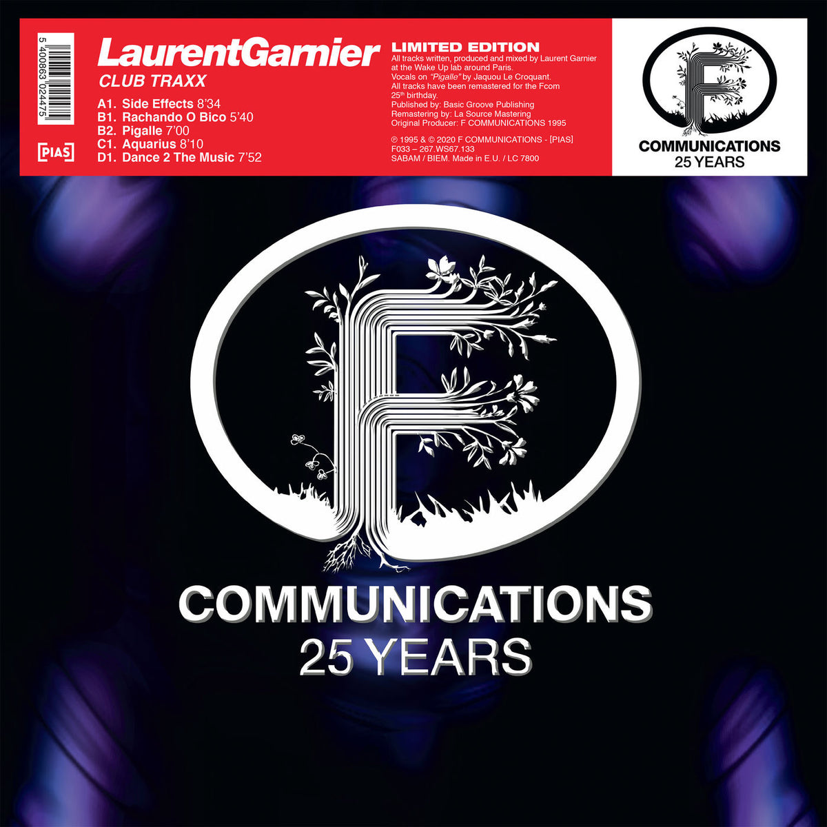 Laurent Garnier – Club Traxx vinyl cover
