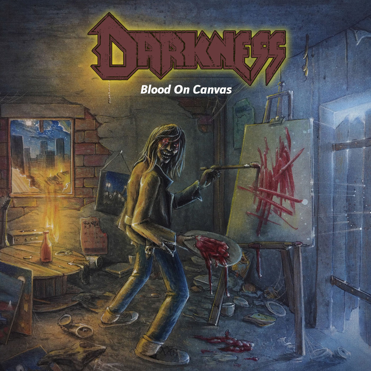 Darkness – Blood On Canvas (Coloured Vinyl) vinyl record cover