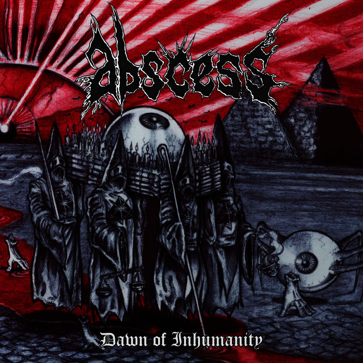Abscess – Dawn of Inhumanity vinyl record cover