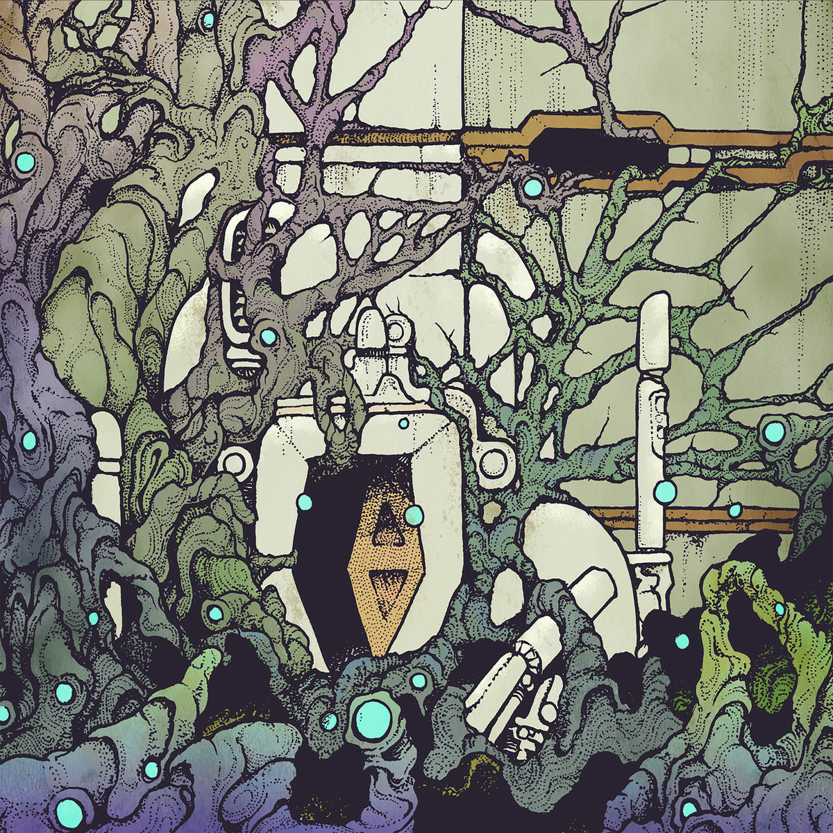Slomatics – Future Echo Returns vinyl record cover