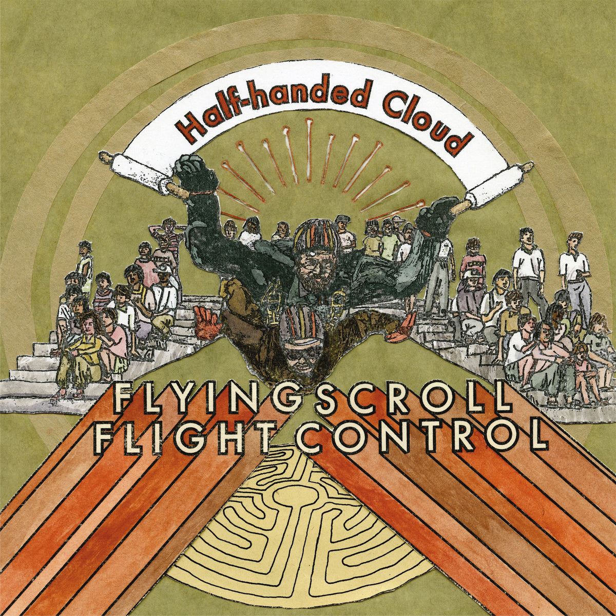 Half Handed Cloud – Flying Scroll Flight Control vinyl record cover