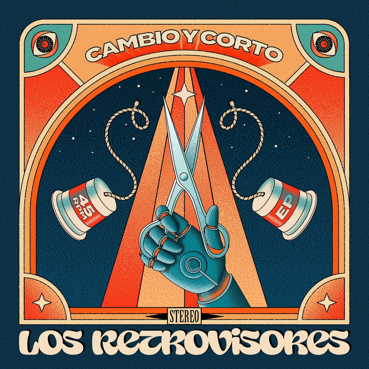 Los Retrovisores – Cambio y Corto vinyl cover