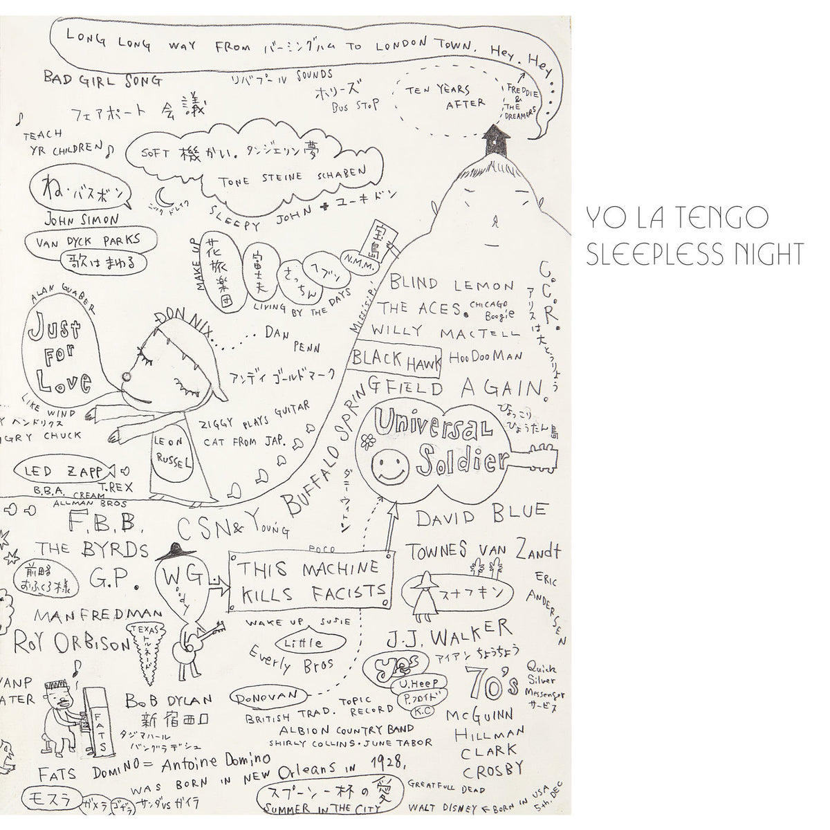 Yo La Tengo – Sleepless Night vinyl record cover