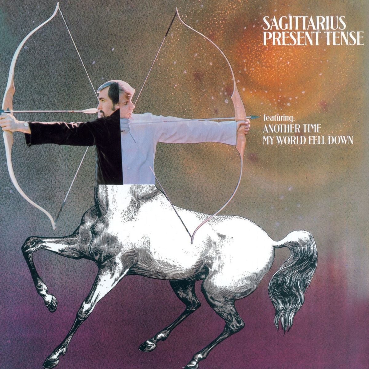 Sagittarius – Present Tense vinyl record cover