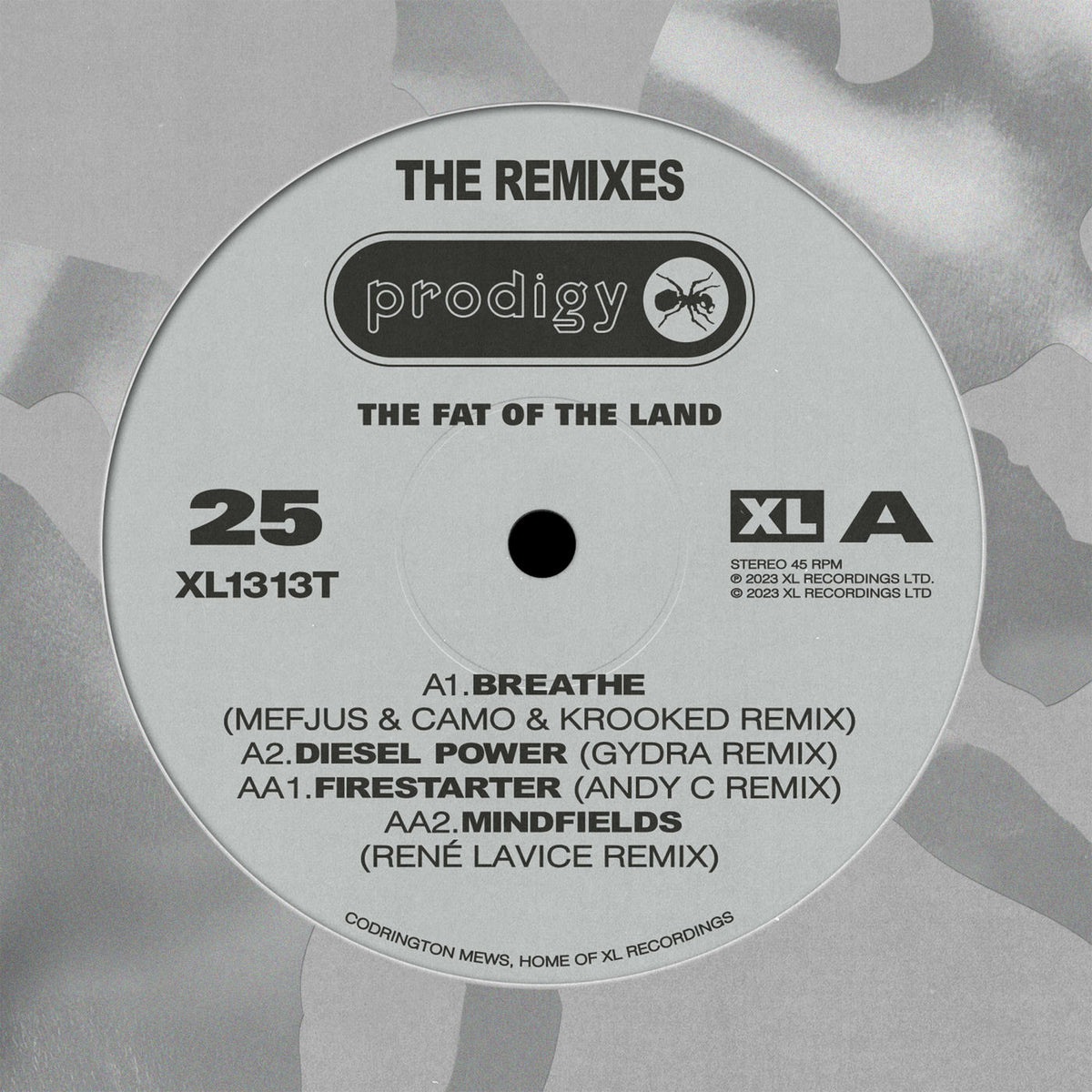 The Prodigy – The Fat Of The Land 25th Anniversary - Remixes vinyl cover