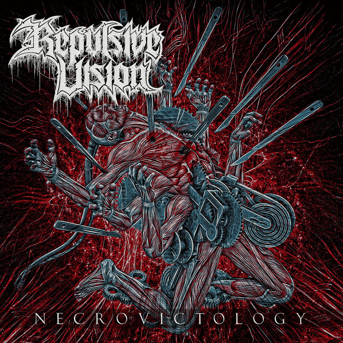 Repulsive Vision – Necrovictology vinyl record cover