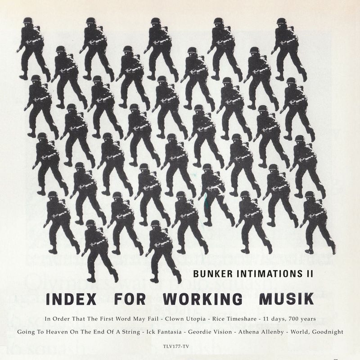 Index For Working Musik – Bunker Intimations II vinyl record cover