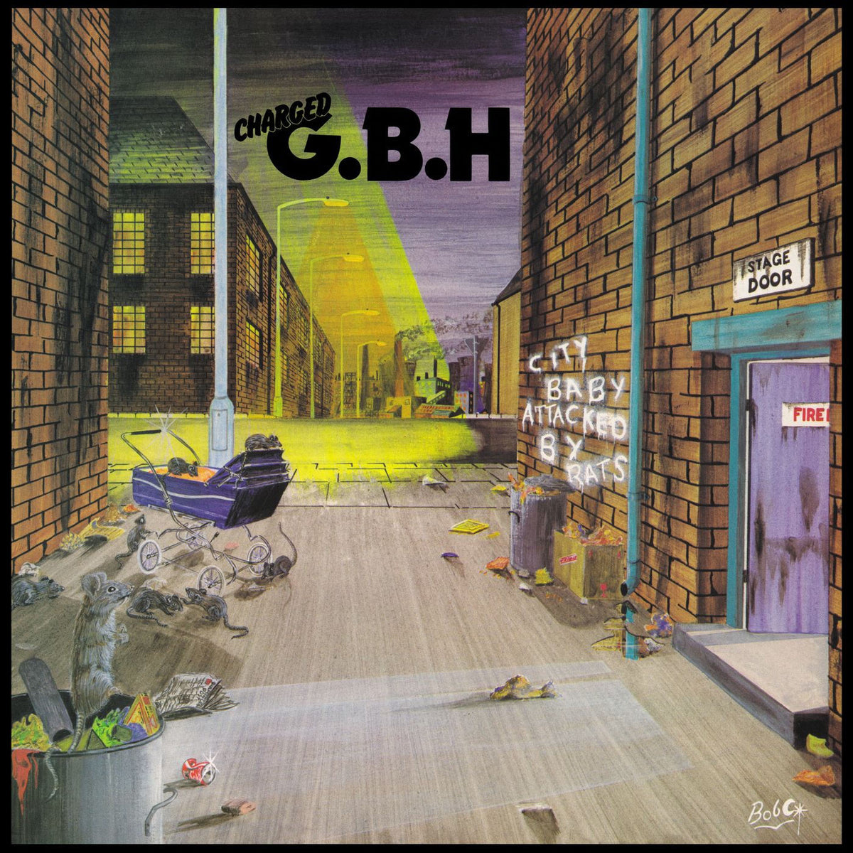 Gbh – City Baby Attacked By Rats (Clear Vinyl) (Phd Exclusive) (Coloured Vinyl) vinyl record cover
