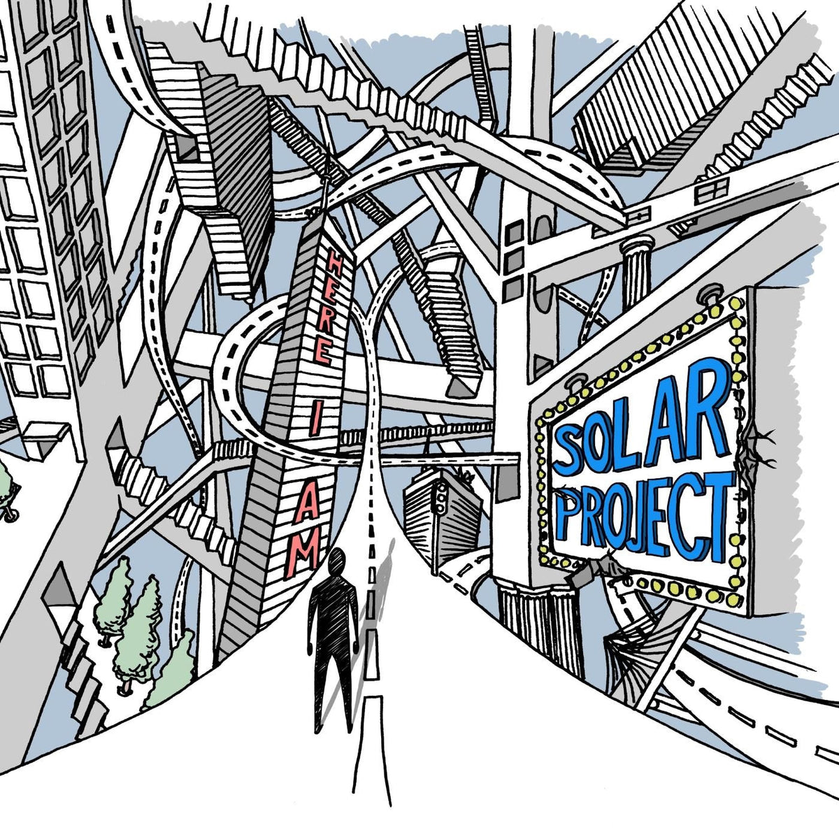 Solar Project – Here I Am vinyl record cover