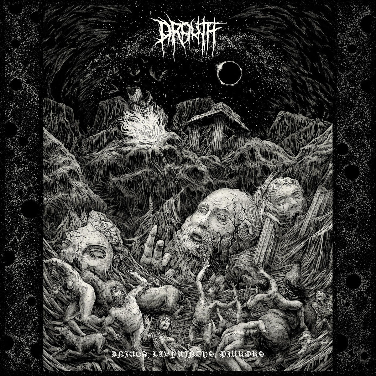 Drouth – Knives, Labyrinths, Mirrors vinyl record cover