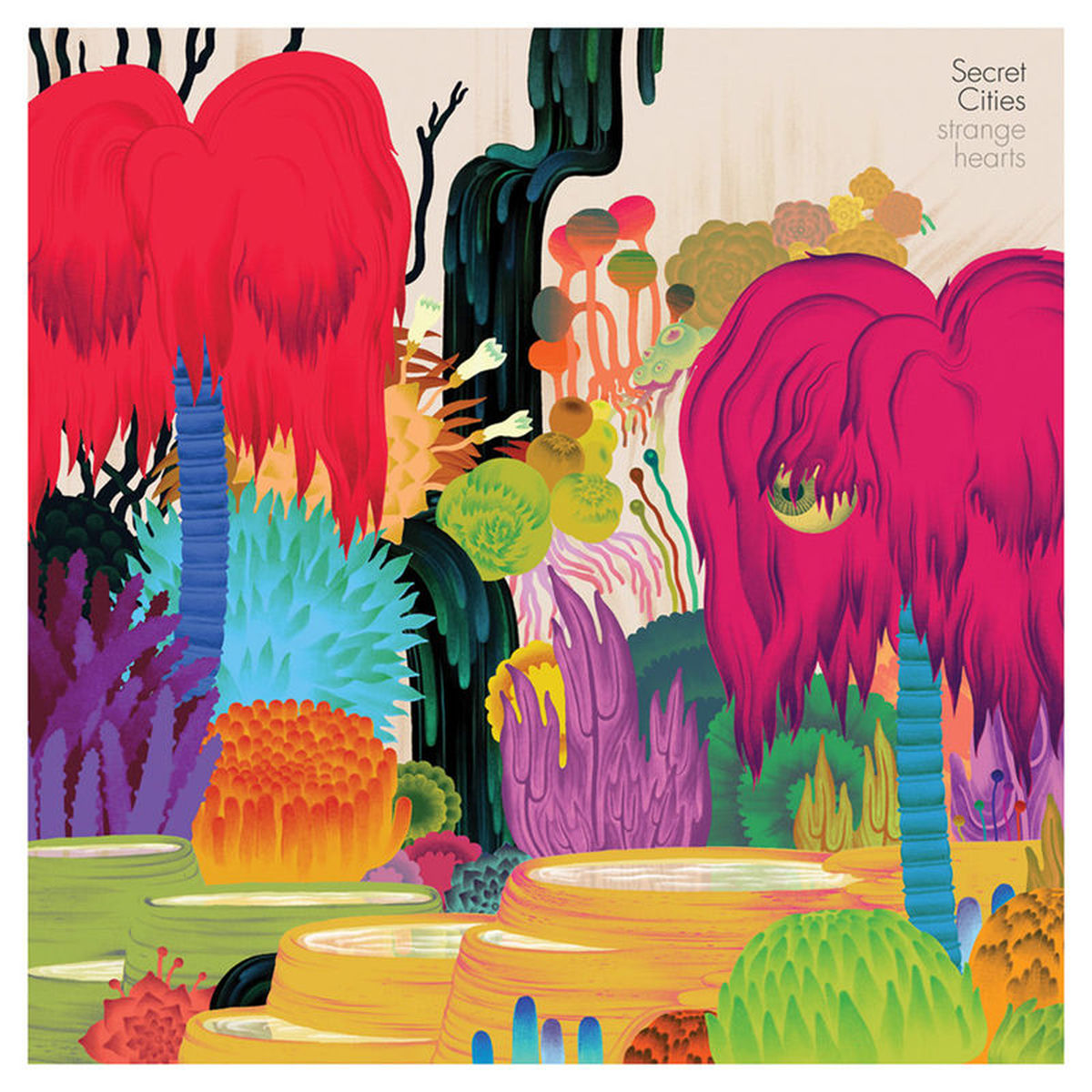 Secret Cities – Strange Hearts vinyl record cover