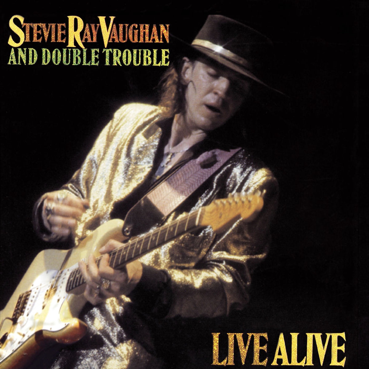 Stevie Ray Vaughan & Double Trouble – Live Alive vinyl record cover